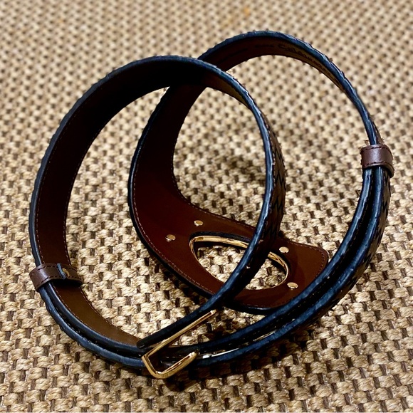 Coldwater Creek brown adjustable bonded belt woman’s 1X/2X - Picture 5 of 17